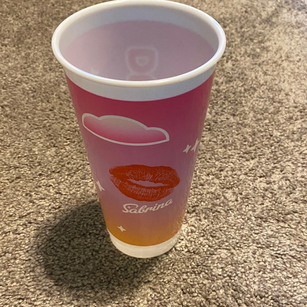 Exclusive Sabrina’s Dunkin Vibrant Pink and Orange Party Cup